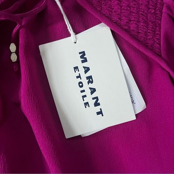 Isabel Marant NWT Lamaya crepe blouse 36 - Picture 10 of 14